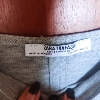 Vestido Zara Trafaluc Gris