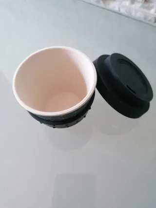 Tazzina Caffè Termica Swarovski Nera