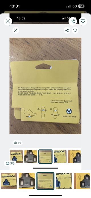 Travessas Zeray Estrada para Pedais de Bicicleta