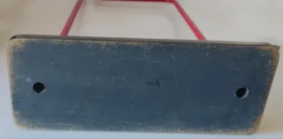 PERCHERO METAL ROJO VINTAGE AÑOS 70