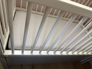 Cuna blanca de madera maciza