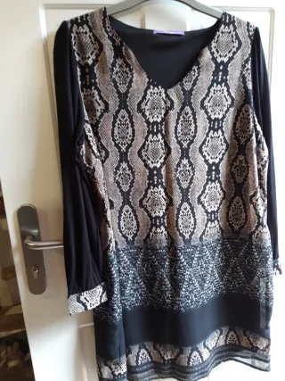 Vestido fino estampado serpiente