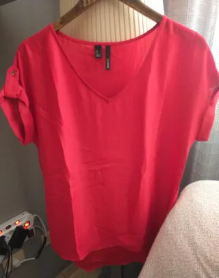 Blusa Mango Roja Talla M