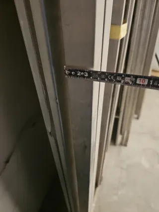 2 Puertas Acero Inoxidable 78x240