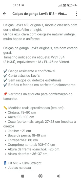 Levi's vaqueros vintage chica