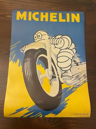 Poster Michelin Vintage Moto 1996