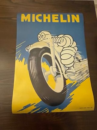 Poster Michelin Vintage Moto 1996