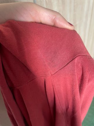 Camiseta manga larga mujer burdeos