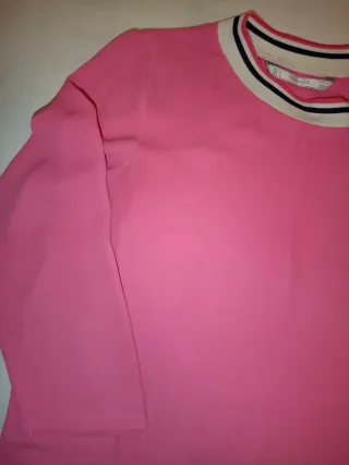 Blusa rosa Zara Trafaluc semitransparente