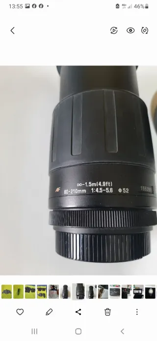 Obbiettivo Tamron 80-210mm