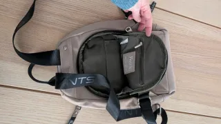 Mochila beige nueva sin etiqueta