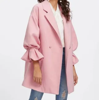 Chaquetón fiesta rosa