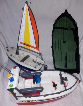 Playmobil 3 Barco Velero Lancha 044