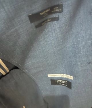 Americana Mango Talla 54 Azul