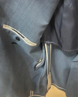 Americana Mango Talla 54 Azul