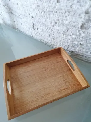 Vassoio in bambù con manici