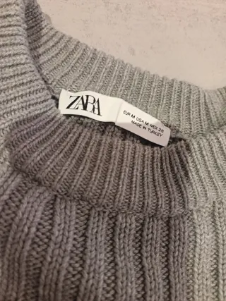 Jersey gris de punto crop top