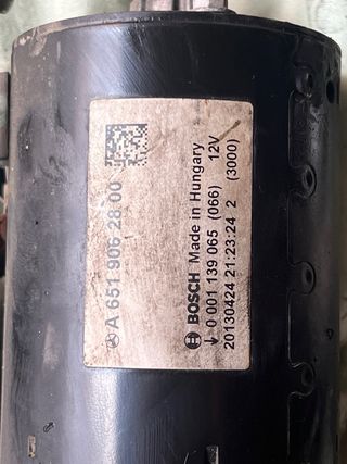 Motor de arranque Mercedes W205 Bosch