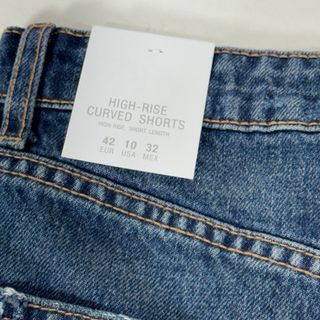 Shorts Zara High Rise Desgastados