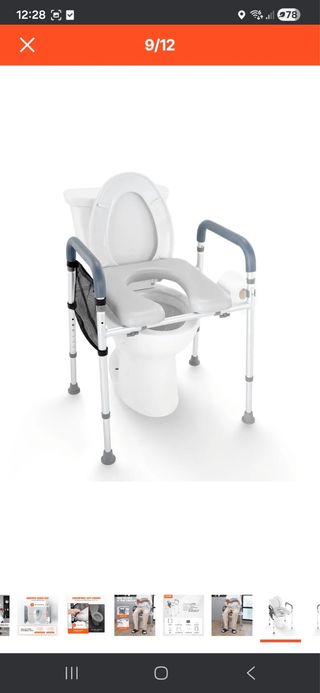 Asiento elevador para inodoro