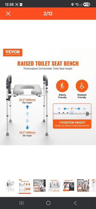 Asiento elevador para inodoro
