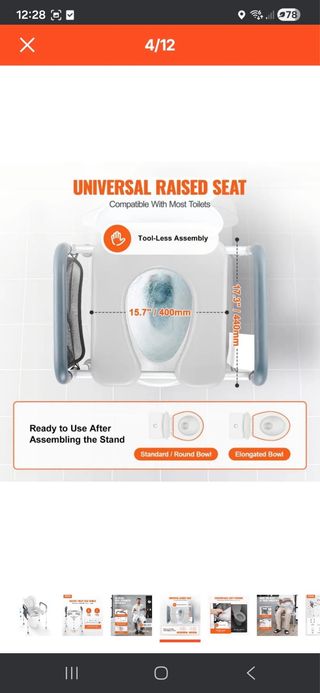 Asiento elevador para inodoro