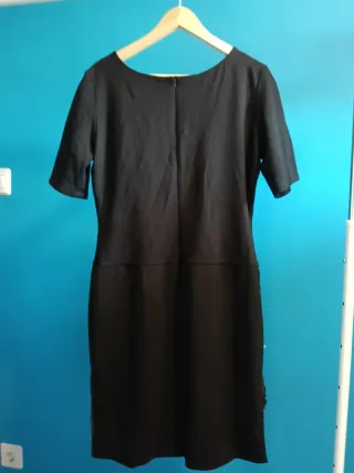 Vestido negro vintage talla 44
