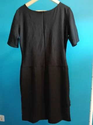 Vestido negro vintage talla 44