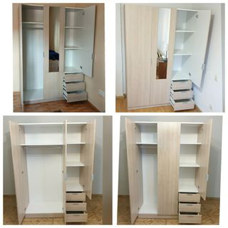 Armario ropero blanco madera CON ENVIO