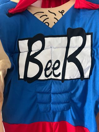 Disfraz Beerman forzudo hombre – Talla L – Usado