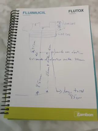 Vestido infantil naranja con lorzas