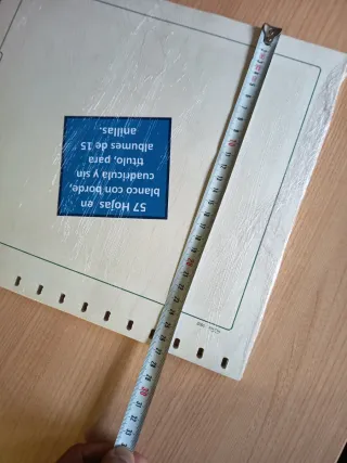 57 Hojas Blancas/Cuadriculadas para Álbum