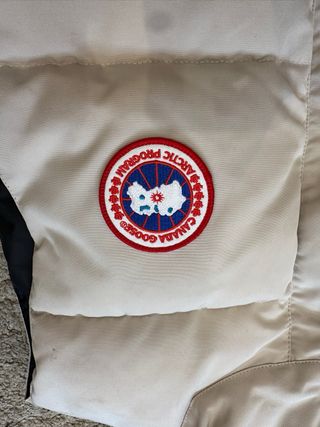 Chaleco Canada Goose Beige Negro