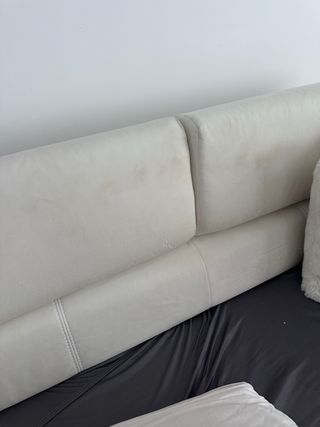 Sofa Chaisenlonge comforama polipiel blanco