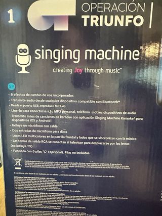 Karaoke Singing Machine con microfono
