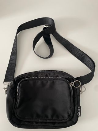 Bolso Misako Negro Nylon Cremallera