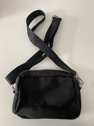 Bolso Misako Negro Nylon Cremallera
