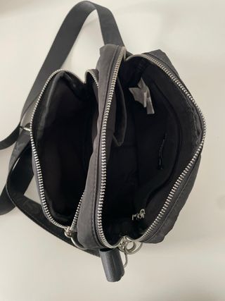 Bolso Misako Negro Nylon Cremallera