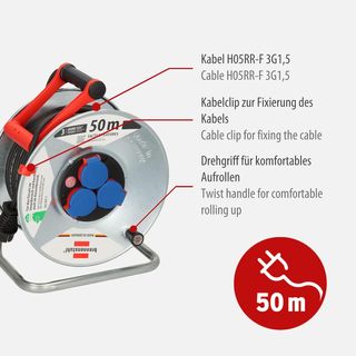 Carrete de cable Brennenstuhl 50m