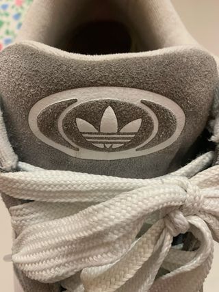 Adidas Campus Gris Blancas Casi Nuevas