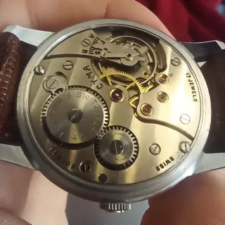 Reloj Cyma Vintage Dorado y Marrón