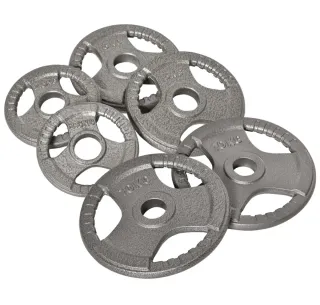 6 discos barra olímpica