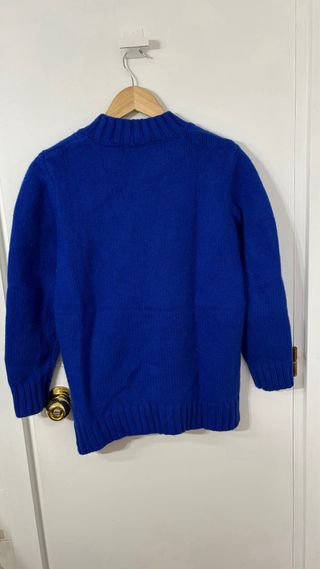 Jersey azul Zara cuello alto