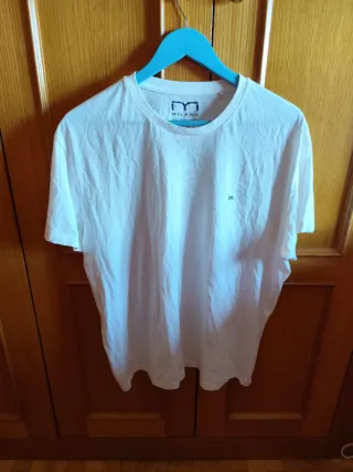 Camiseta Milano Hombre Talla XL Blanca