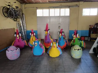 Disfraz Gallo y Gallinas Multicolor