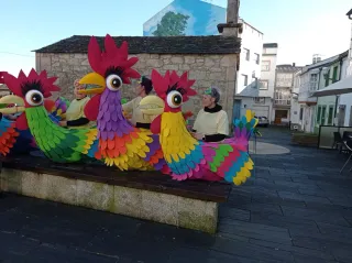 Disfraz Gallo y Gallinas Multicolor