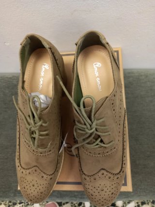 Zapatos de mujer estilo Oxford con tacón