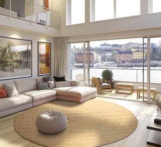 Alfombra redonda Seagrass Ø300 cm Zara Home