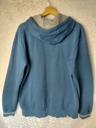 Felpa Puma vintage blu petrolio con stampa bianca