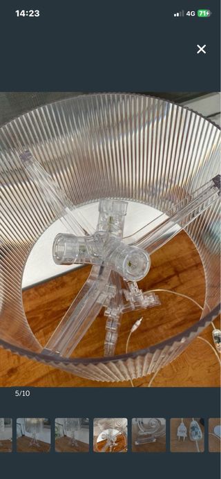 Lampada da tavolo Kartell Milano Trasparente